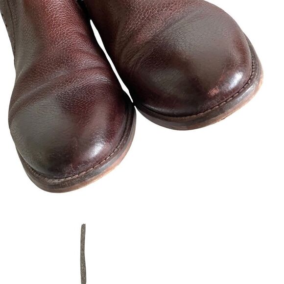 JOHNSTON & MURPHY Leather Chelsea Slip-On Ankle Boots Brown 9.5 - Picture 4 of 12